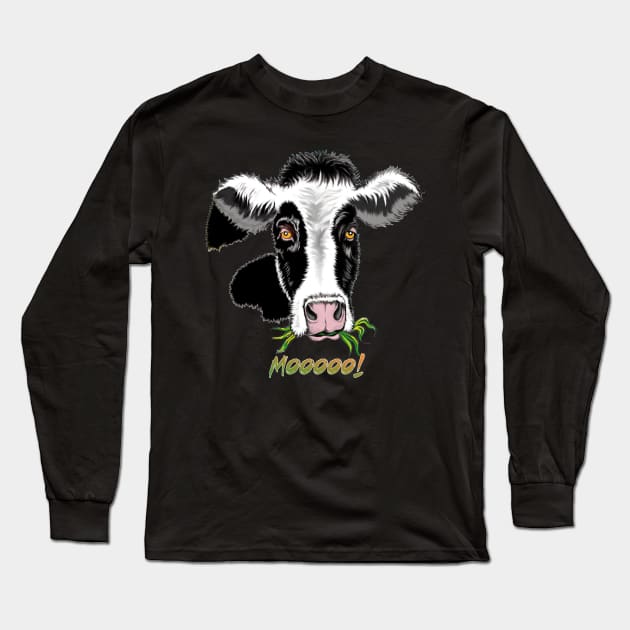 Cow Moooo Long Sleeve T-Shirt by Get It Wet